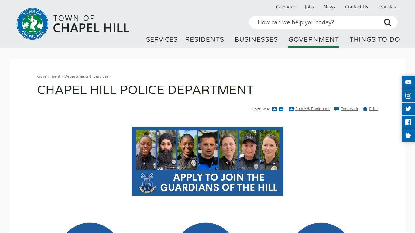 Chapel Hill Police Department | Town of Chapel Hill, NC